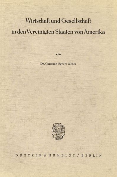 Produktbild: Wirtschaft und Gesellschaft in den Vereinigten Staaten von Amerika.