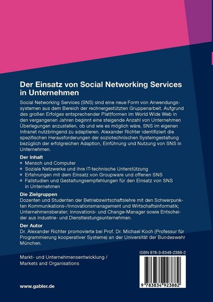 Produktbild: Der Einsatz von Social Networking Services in Unternehmen