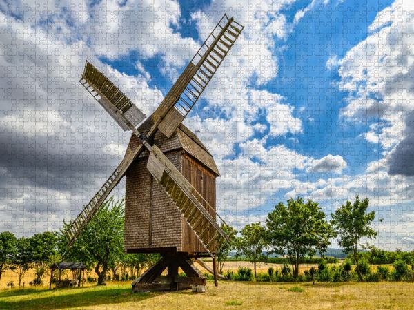 Produktbild: CALVENDO Puzzle Postm&uuml;hle in Schillingstedt | 1000 Teile Lege-Gr&ouml;&szlig;e 64x48cm Foto-Puzzle f&uuml;r gl&uuml;ckliche Stunden