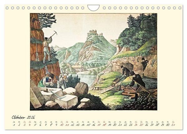 Produktbild: Alltagsleben der Biedermeier-Zeit (Wandkalender 2026 DIN A4 quer), CALVENDO Monatskalender