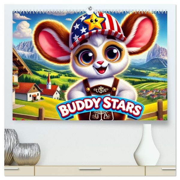 Buddy Stars - Abenteuer für Kinder (hochwertiger Premium Wandkalender 2025 DIN A2 quer), Kunstdruck in Hochglanz