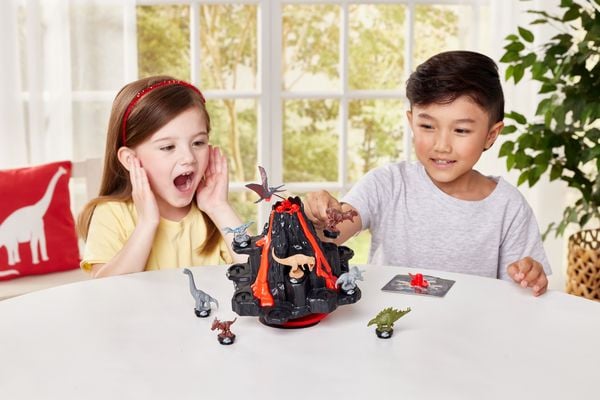 Produktbild: Epoch 7509 - Jurassic World Shaky Volcano, Dinosaurier-Geschicklichkeitsspiel