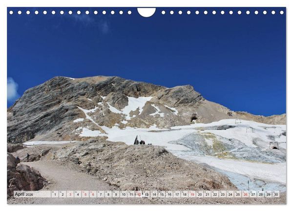 Produktbild: Zugspitze - Der h&ouml;chste Berg Deutschlands (Wandkalender 2026 DIN A4 quer), CALVENDO Monatskalender