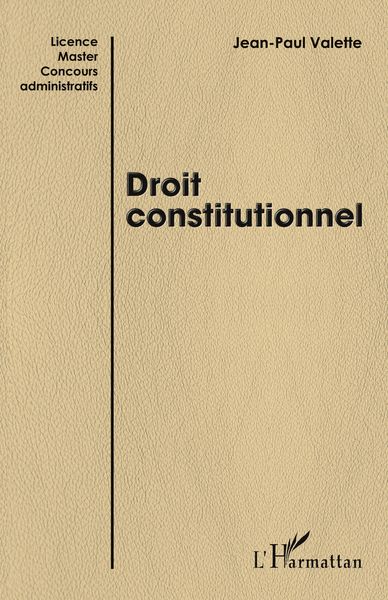 Produktbild: Droit constitutionnel