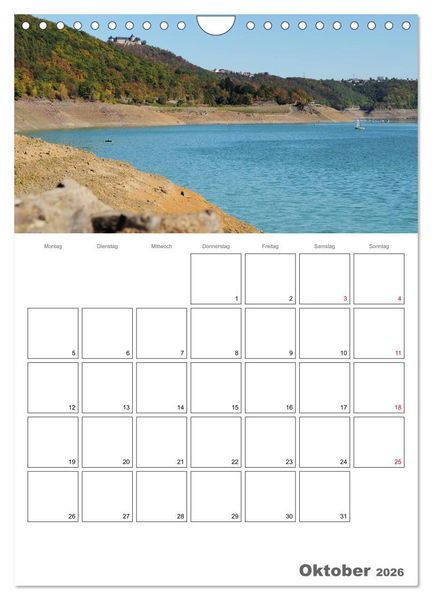 Produktbild: Hessens sch&ouml;nster See - Der Edersee (Wandkalender 2026 DIN A4 hoch), CALVENDO Monatskalender