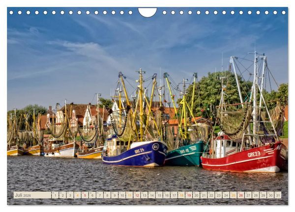 Produktbild: Reise an die Nordsee - Greetsiel (Wandkalender 2026 DIN A4 quer), CALVENDO Monatskalender