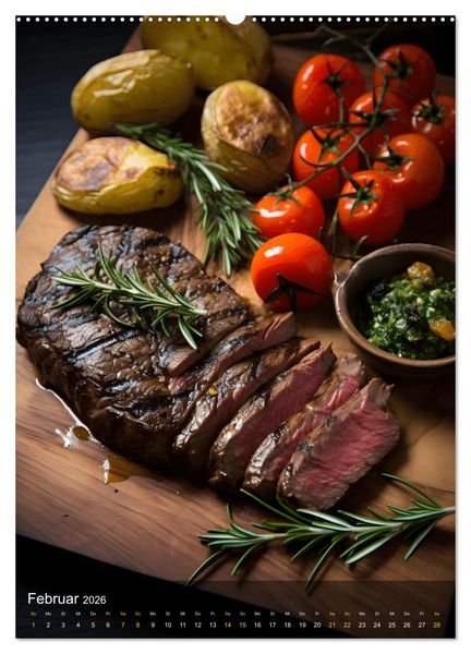 Produktbild: Meat Lovers - K&ouml;stliche Grill Abenteuer (Wandkalender 2026 DIN A2 hoch), CALVENDO Monatskalender