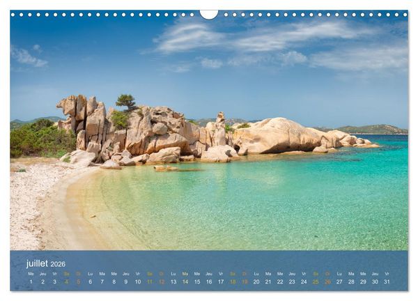 Produktbild: Sardaigne - L'&acirc;me sauvage de la M&eacute;diterran&eacute;e (Calendrier mural 2026 DIN A3 vertical), CALVENDO calendrier mensuel