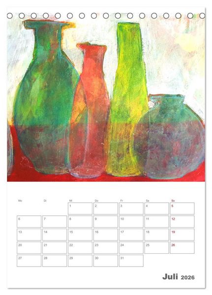 Produktbild: Oase der Stille - Ruhe finden in malerischen Stillleben (Tischkalender 2026 DIN A5 hoch), CALVENDO Monatskalender