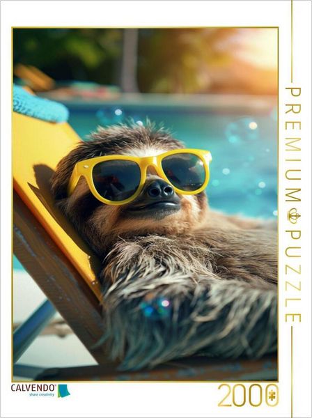 Produktbild: CALVENDO Puzzle Gusti Chillmeister | 2000 Teile Lege-Gr&ouml;&szlig;e 90x67cm Foto-Puzzle f&uuml;r gl&uuml;ckliche Stunden