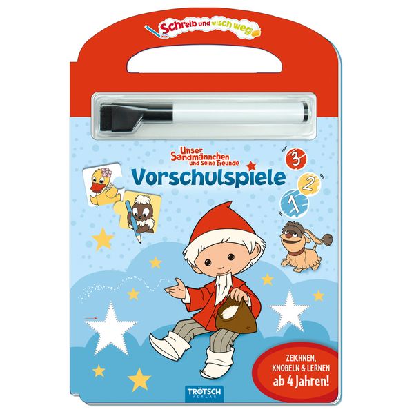 Trötsch Unser kleines Sandmännchen Schreib und wisch weg Vorschulspiele Sandmann Pappenbuch, Gebundene Ausgabe von , Trötsch Verlag GmbH & Co. KG,