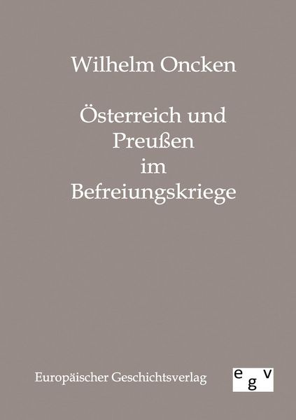 Produktbild: &Ouml;sterreich und Preu&szlig;en im Befreiungskriege