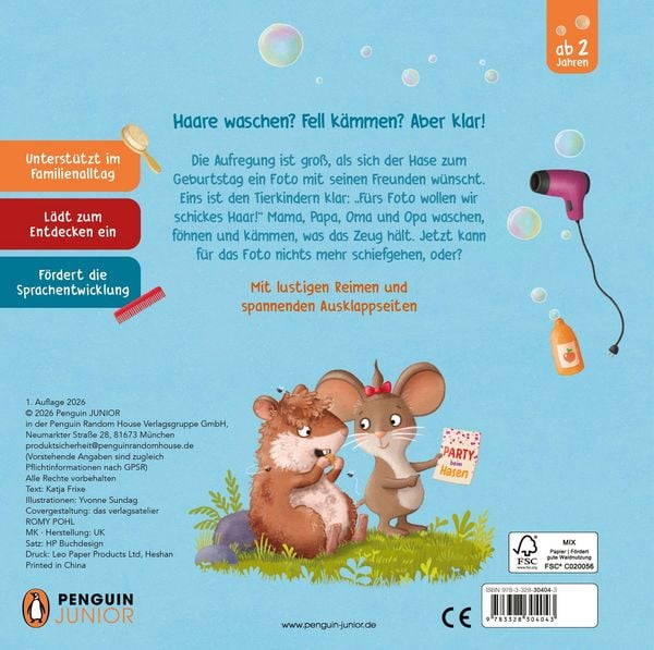 Produktbild: Waschen? K&auml;mmen? Aber klar! F&uuml;rs Foto wollen wir schickes Haar!