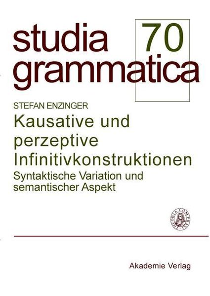 Produktbild: Kausative und perzeptive Infinitivkonstruktionen