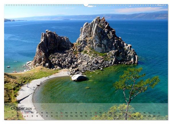 Produktbild: Olchon - Insel im Baikalsee (hochwertiger Premium Wandkalender 2026 DIN A2 quer), Kunstdruck in Hochglanz