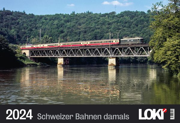 Produktbild: LOKI Kalender Schweizer Bahnen damals 2024
