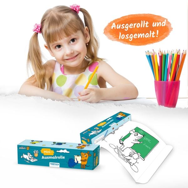 Produktbild: Tr&ouml;tsch Die Maus Mini-Ausmalrolle