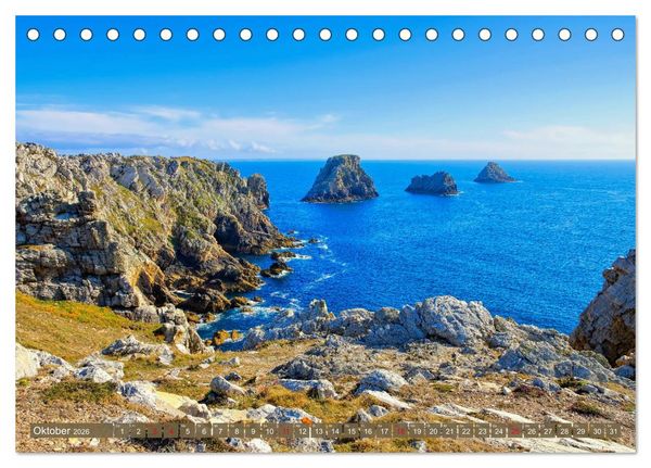 Produktbild: Crozon - Faszinierende Halbinsel im Westen der Bretagne (Tischkalender 2026 DIN A5 quer), CALVENDO Monatskalender