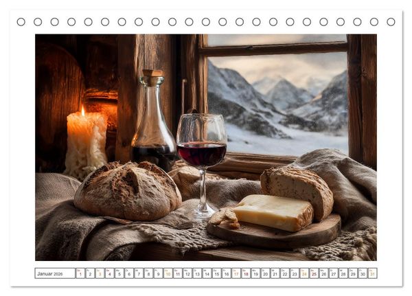 Produktbild: Landleben auf dem Tisch (Tischkalender 2026 DIN A5 quer), CALVENDO Monatskalender