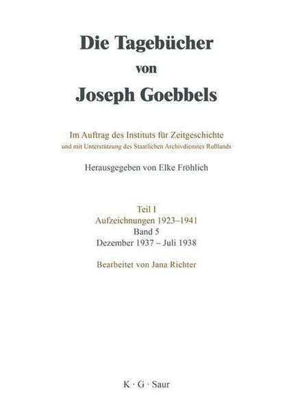 Produktbild: Dezember 1937 - Juli 1938