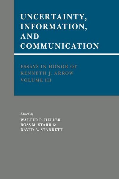 Produktbild: Essays in Honor of Kenneth J. Arrow