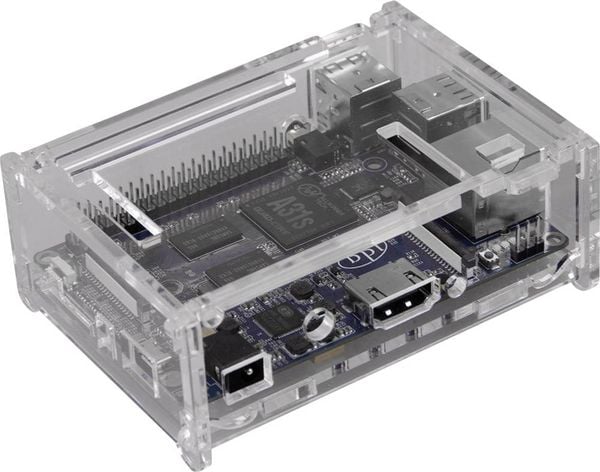 Joy-it BananaPIM2-Case1 SBC-Gehäuse Passend für (Entwicklungskits): Banana Pi Transparent