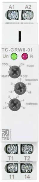 'TRU COMPONENTS TC-GRW8-01 Temperaturregler NTC -15 Bis 45 °C Relais 16 ...