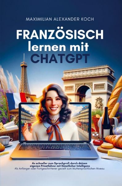 Produktbild: Franz&ouml;sisch lernen mit ChatGPT: 4x schneller zum Sprachprofi durch deinen eigenen Privatlehrer mit K&uuml;nstlicher Intelligenz