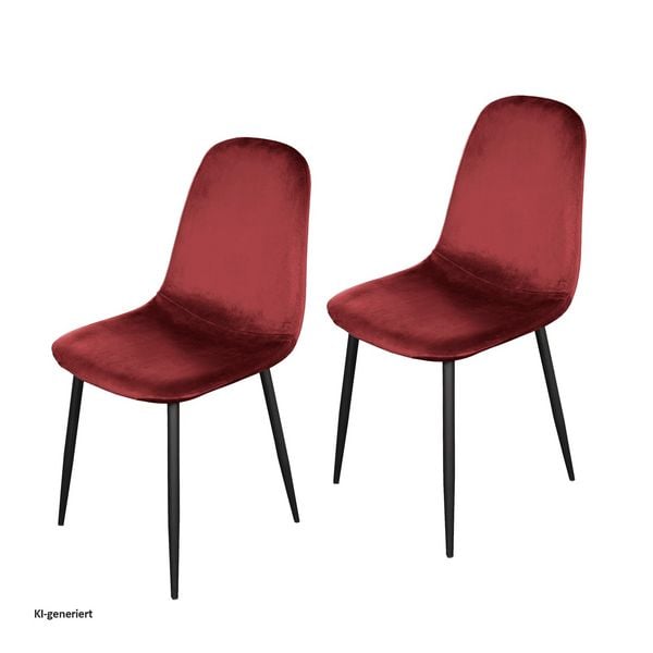 Produktbild: HTI-Living HTI-Living Stuhl Savannah Velvet 2er-Set HTI-Living Stuhl Savannah Velvet 2er-Set