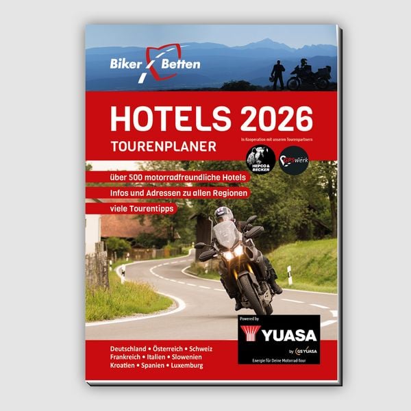 Bikerbetten Hotels 2026, Taschenbuch von Bikerbetten-TVV Touristik Verlag GmbH, TVV Touristik-Verlag GmbH, 978-3-937063-34-8