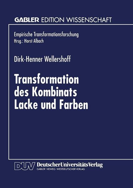 Produktbild: Transformation des Kombinats Lacke und Farben