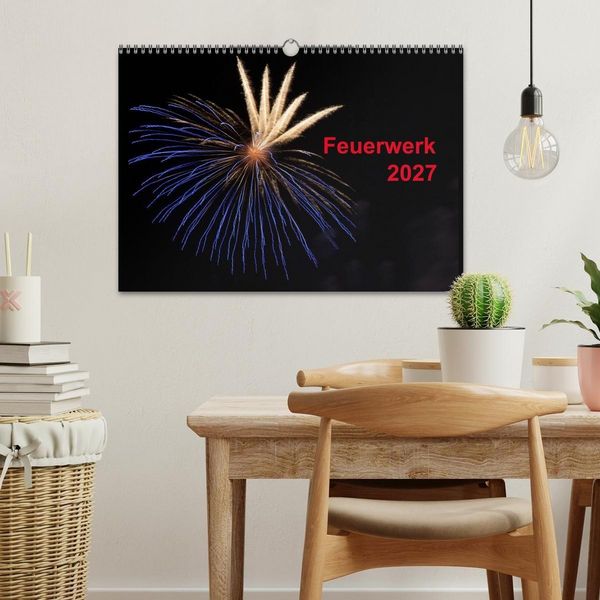 Produktbild: Feuerwerk (Wandkalender 2027 DIN A3 quer), CALVENDO Monatskalender