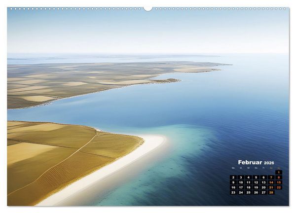 Produktbild: Von oben betrachtet Landschaften aus der Vogelperspektive (hochwertiger Premium Wandkalender 2026 DIN A2 quer), Kunstdruck in Hochglanz