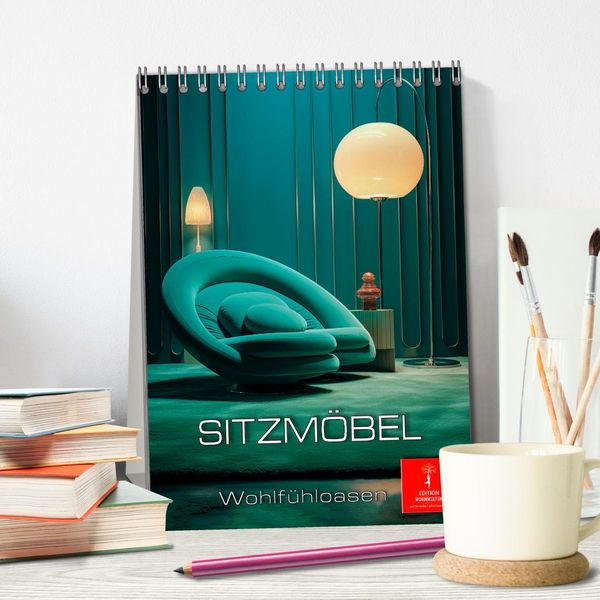 Produktbild: Sitzm&ouml;bel Wohlf&uuml;hloasen (Tischkalender 2026 DIN A5 hoch), CALVENDO Monatskalender