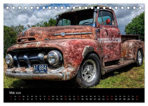 Produktbild: Au&szlig;ergew&ouml;hnliche Autos - Hot Rods (Tischkalender 2026 DIN A5 quer), CALVENDO Monatskalender