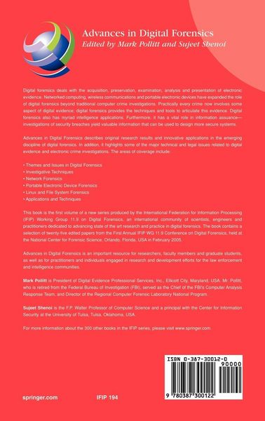 Produktbild: Advances in Digital Forensics