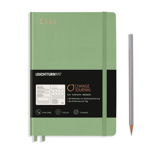 Produktbild: LEUCHTTURM1917 Change Journal Medium (A5), Salbei, Deutsch