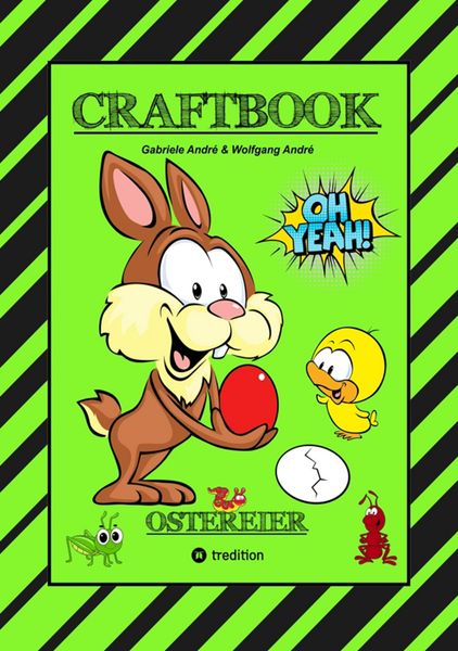 Produktbild: Craftbook - Wunderei Basteln - Sch&ouml;ne Ostermotive - Ausmalen - Zeichnen - R&auml;tsel - Aufgaben - Osterhasen - K&uuml;ken