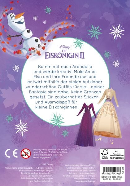 Produktbild: Disney Die Eisk&ouml;nigin 2: Mein gro&szlig;er Styling-Spa&szlig;: Stickern, Malen, Stylen