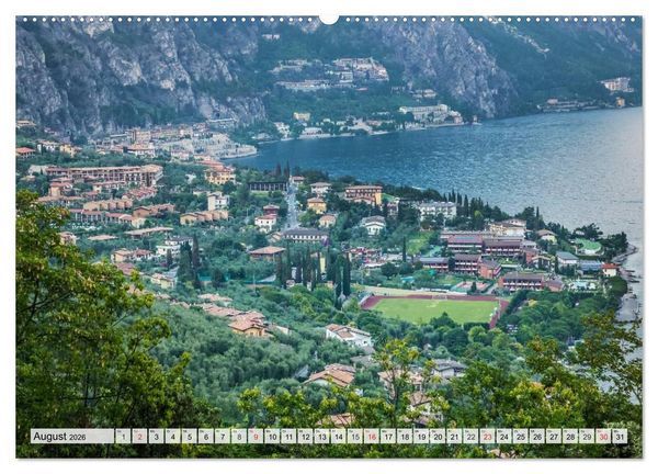 Produktbild: GARDASEE Idyllisches Limone sul Garda (hochwertiger Premium Wandkalender 2026 DIN A2 quer), Kunstdruck in Hochglanz