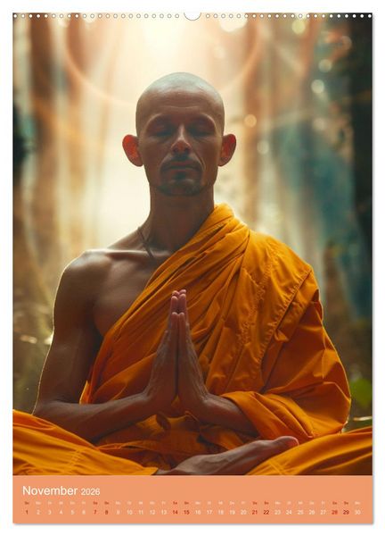 Produktbild: Meditative Stille (hochwertiger Premium Wandkalender 2026 DIN A2 hoch), Kunstdruck in Hochglanz