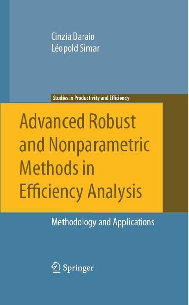 Produktbild: Advanced Robust and Nonparametric Methods in Efficiency Analysis