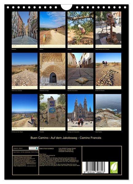 Produktbild: Buen Camino - Auf dem Jakobsweg - Camino Franc&eacute;s (Wandkalender 2026 DIN A4 hoch), CALVENDO Monatskalender
