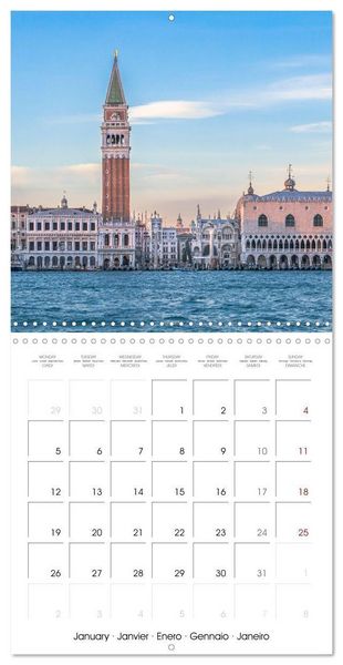 Produktbild: Venice - Magic of the Serinissima (Wall Calendar 2026 12 &times; 12 Inch) CALVENDO 12 Month Wall Calendar