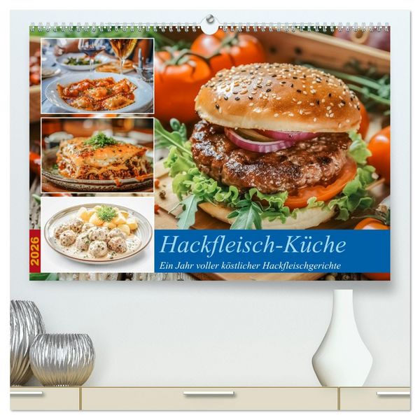 Produktbild: Hackfleisch-K&uuml;che (hochwertiger Premium Wandkalender 2026 DIN A2 quer), Kunstdruck in Hochglanz