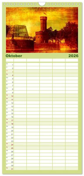 Produktbild: Familienplaner 2026 - K&ouml;ln mit 5 Spalten (Wandkalender, 21 x 45 cm) CALVENDO
