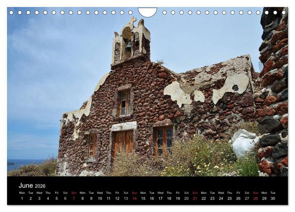 Produktbild: Churches and monasteries in Greece (Wall Calendar 2026 DIN A4 landscape), CALVENDO 12 Month Wall Calendar