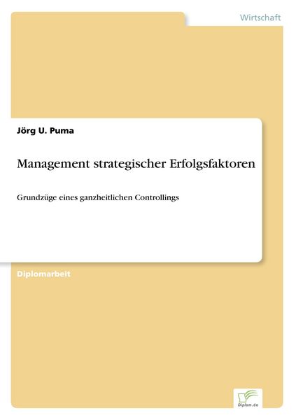 Produktbild: Management strategischer Erfolgsfaktoren