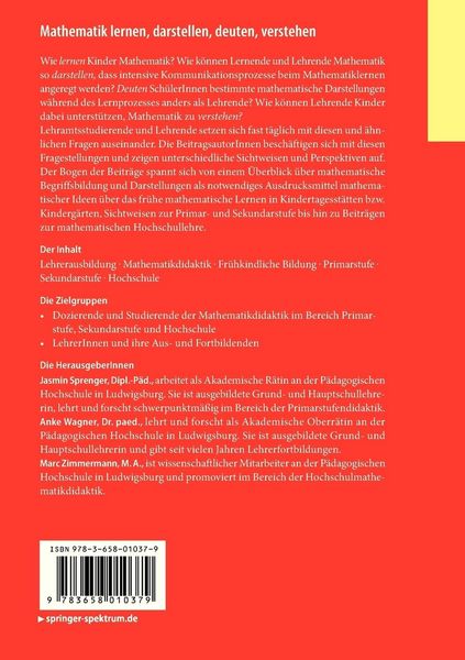 Produktbild: Mathematik lernen, darstellen, deuten, verstehen