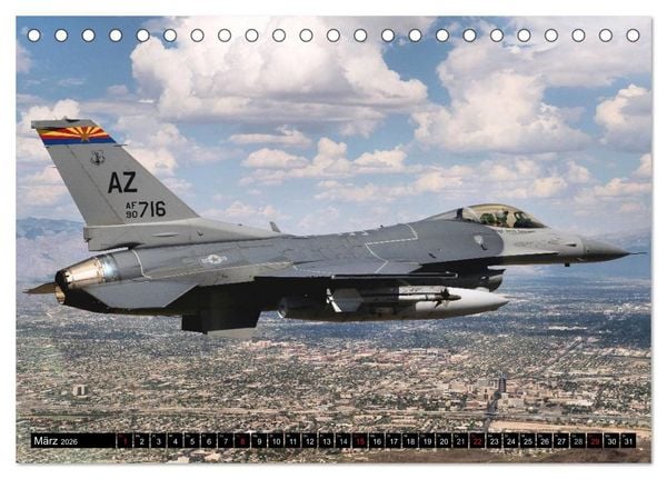Produktbild: Kampfflugzeuge USA (Tischkalender 2026 DIN A5 quer), CALVENDO Monatskalender